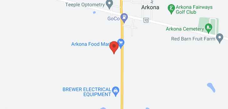 map of 7283 Arkona Road